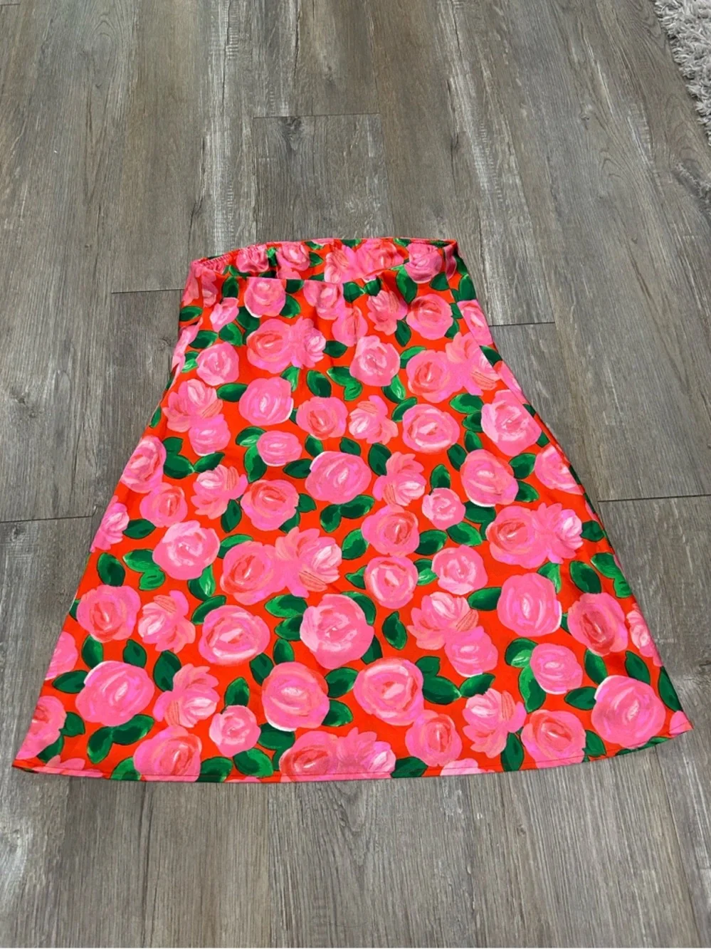 Show Me Your MuMu Taylor Tube Hot Pink Floral Strapless Mini Dress Sz m - Picture 9 of 10